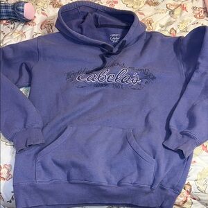 Cabela's Medium Purple Hoodie Sweater